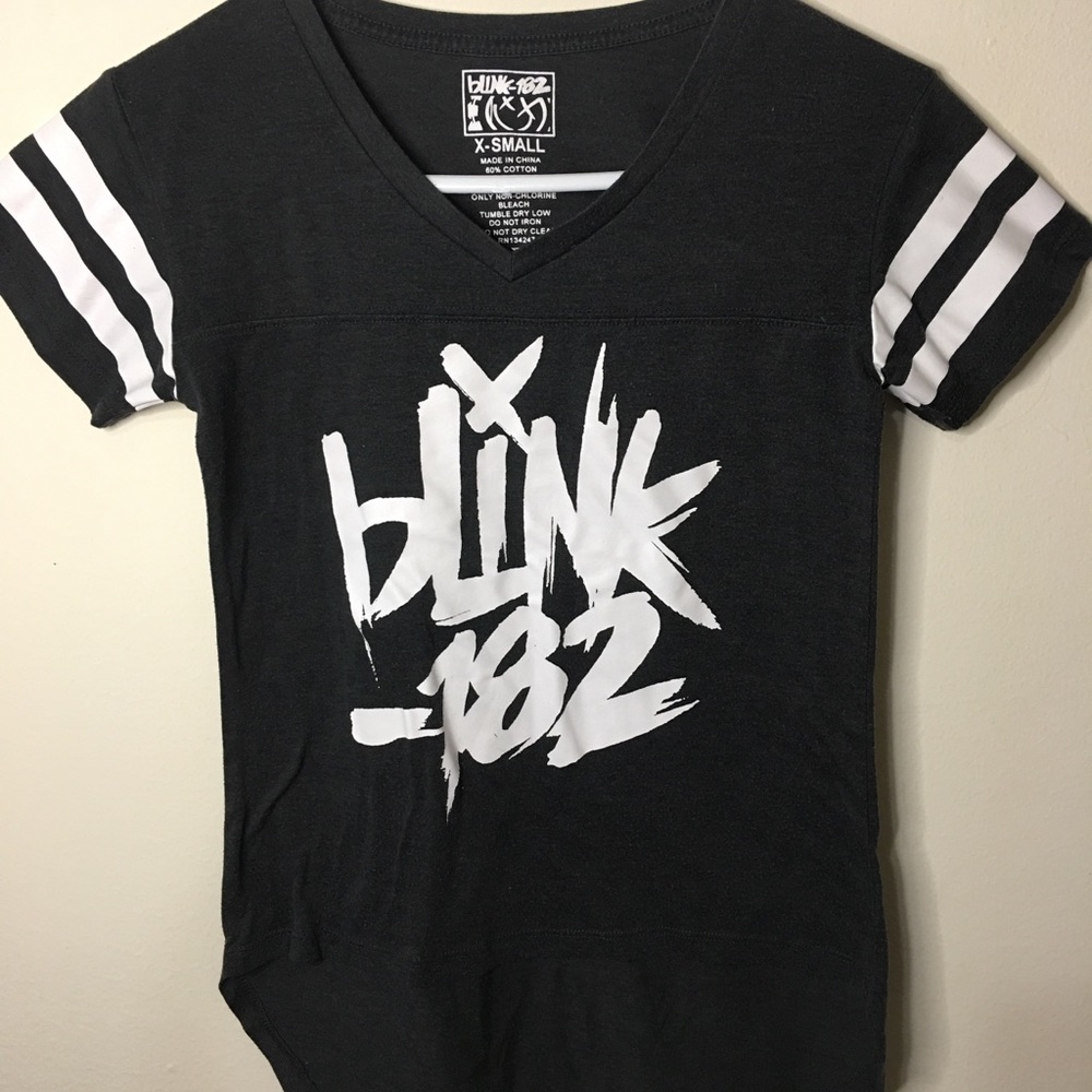 Blink 182 shirt.
